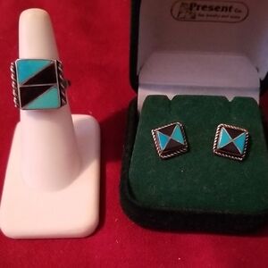 Silver ring marked Zunie